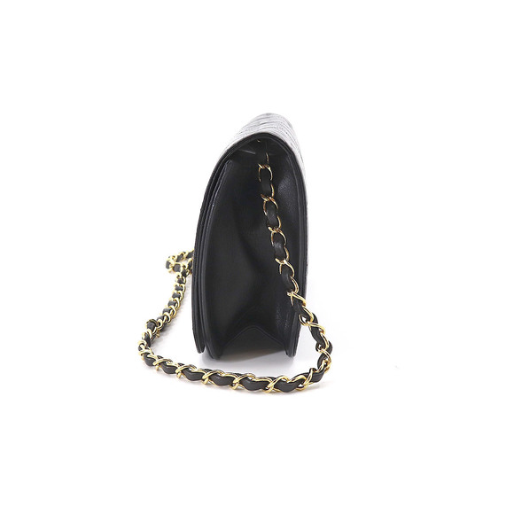 Chanel Matelasse Chain Shoulder Bag Leather Black Gold Metal Fittings - Picture 3 of 9